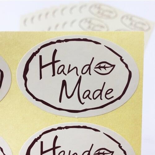 100PCS/Lot Korea DIY Multifunction Oval Sticker for Handmade Products Hand Made sticker