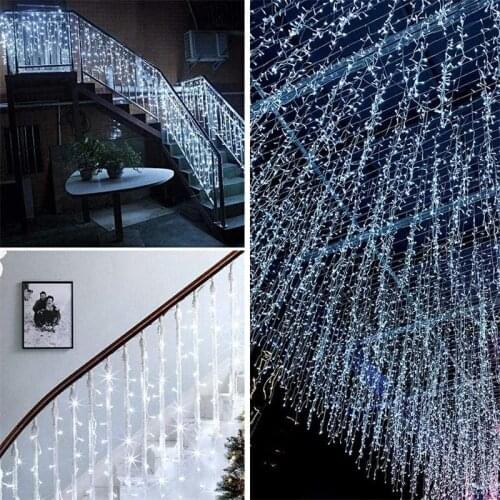 3X3M Led Curtain Fairy String Light Fairy Light Led Christmas Light Garland Wedding Home Window Party Holiday decoration Light 5