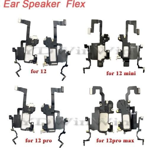 5pcs Earpiece Ear Speaker Assembly Flex Cable For iPhone 12 Pro 12pro Max Front Light Sensor Ribbon Replacement Parts