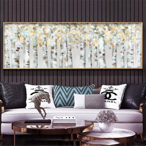 Abstract Forest Trees Modern Canvas Painting Big Size Wall Picture for Living Room Home Decor Cuadros No Frame Tree Poster Print