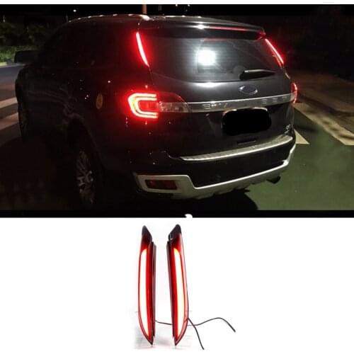 Car Rear Bumper Light Car Daytime Running Light Signal Lights Brake Light Column Light for Ford Everest Ranger