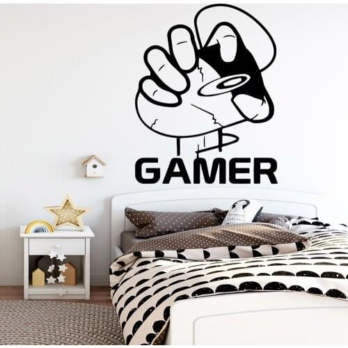 Large gamer Wall Sticker Removable Wall Stickers Diy Wallpaper Decor Living Room Bedroom Decoration Murals stickers muraux