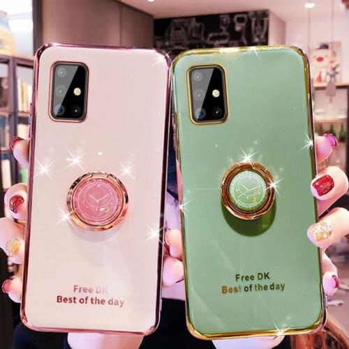 Holder Case For Samsung Galaxy A71 A51 Case Soft Silicone Stand Cover For Galaxy A51 A71 5G Case A71 A51 Shockproof Fundas Shell