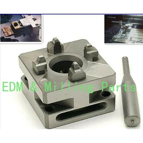 CNC Electric EDM Wire Cut EDM ER Compatible Manual Standard Chuck ER-034387 56x56x36mm Fit For EDM Spark Machine