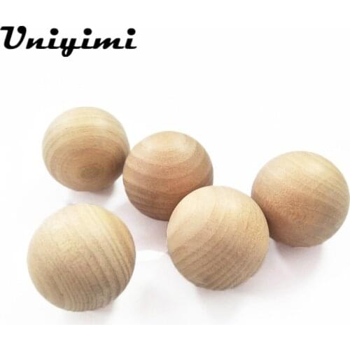 High Quantity Wood Bead Round Big Balls Wooden No Holes Different Sizes DIY Crafts For Jewelry Making Findings Accessories