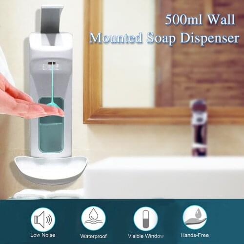 2020 Hot Sale 500ml Foam Soap Dispenser Household Washing Hand Washer Soap Dispense Manual press for School Home Office WC L*5