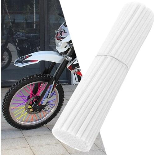 For YAMAHA TT600R TW200 WR125X WR250 WR450 XT660 Motorcycle Dirt Decoration Motocross Wheel Spoke Wraps Rims Skins Covers