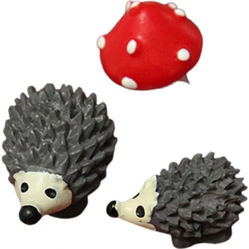 3Pcs/Set High Imitation Resin Animal Figurine Collectibles Micro Landscape DIY Miniature Decor for Home Decoration Accessories