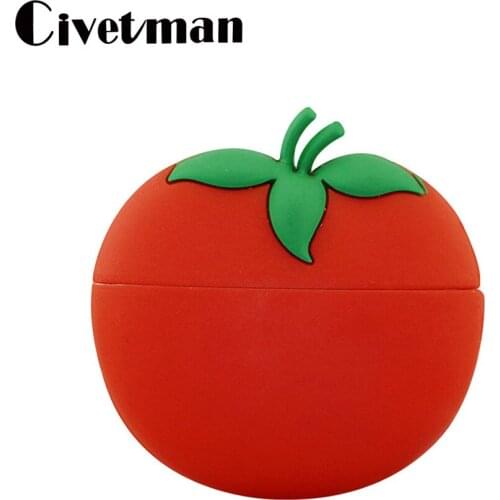Silicone Tomato USB Flash Drive 256GB 128GB 64GB 32GB 16GB 8GB 4GB Pendrive USB 2.0 Flash Card Memoria USB Flash Memory Stick