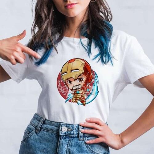 MARVEL Iron Man T Shirt Women Marvel T-Shirt Compression Fitness Short Sleeve Brand Tee Shirt Tops Tees Dropship Clothes
