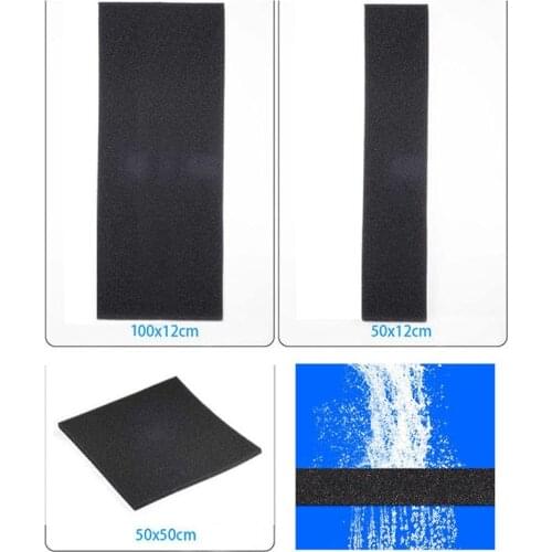 Aquarium Filter Sponge Pond Aquarium Biochemical Cotton Fish Tank Pond Black Foam Water Purification Aquarium Filter Sponge