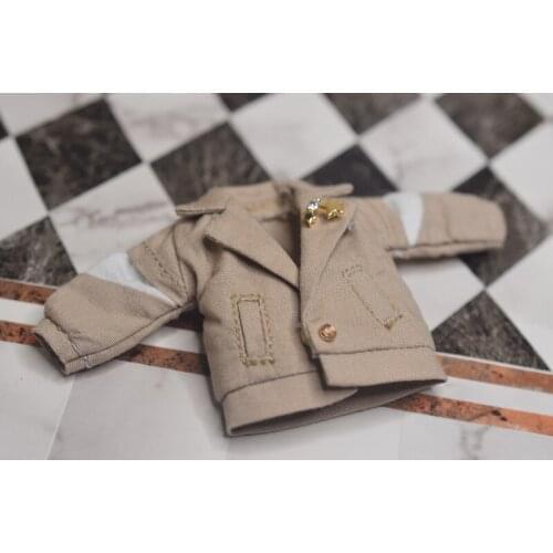 OB11 doll dress size Fashion versatile collar coat button-down coat multi-color optional fashion doll accessories