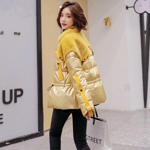 KMETRAM Winter Jacket Women Lamb Fur Parka Women Clothes 2020 Korean Puffer Jacket Short Coat Female Parkas Manteau Femme MY4354