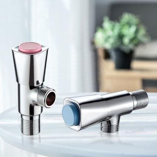 Brass Aangle Valve Thickened & 304 Stainless Steel Triangle Valve Toilet Water Heater Water Switch Bathroom Fixture Parts