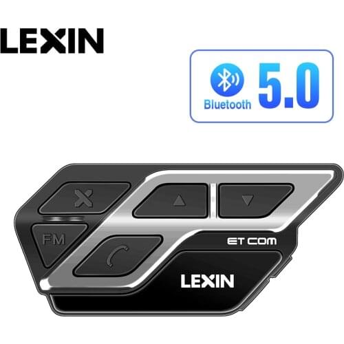Lexin R6 Bluetooth Helmet Headsets Intercom for 6 Riders BT 1PCS Waterproof & Wireless Moto Interphone MP3