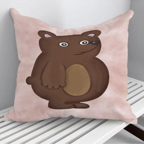 Bear Throw Pillows Cushion Cover On Sofa Home Decor 45*45cm 40*40cm Gift Pillowcase Cojines Dropshipping