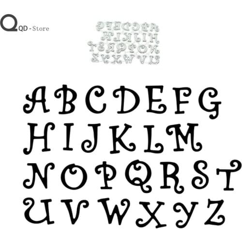 English Letter Metal Cutting Dies Scrapbook Handmade Tools DIY Card Make Mould Model Craft Decoration New 2021 Wholesale