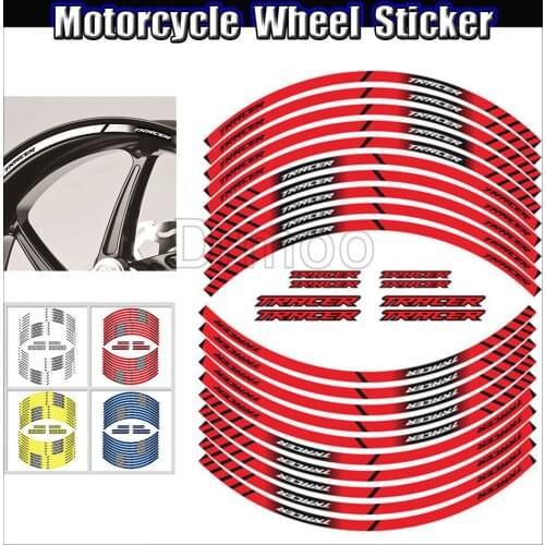 Motorcycle High Quality 17 Inch Wheel Decal Reflective Laminated Waterproof Tape Sticker For Yamaha TRACER 700 900 900GT