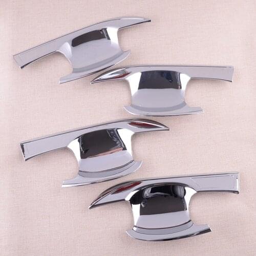 4Pcs/Set ABS Chrome Car Side Door Handle Bowl Cover Trim Fit For Mitsubishi Eclipse Cross 2018 2019 2020 Accessories