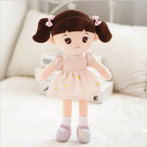 2021 New Soft Stuffed Doll Sun Flower Girl Princess Ragdoll Plush Sweet Cute Toy for Kids Boys Childrens Birthday Gift