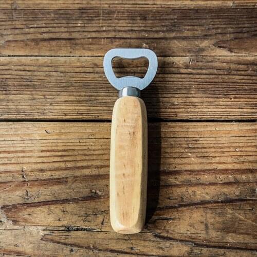 Stainless steel wooden handle Red wine beer bottle opener bar tools