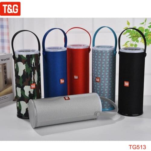 T&G TG513 Portable Bluetooth Speaker Column Soundbar Wireless Waterproof Loudspeaker Cool Color LED Lights 3D Stereo Speaker
