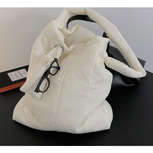 Casual Space Cotton Shoulder Bag Designer Luxury Fluffy Leather Crossbody Bags Large Capacity Totes Big Purses Womens Bag 2020