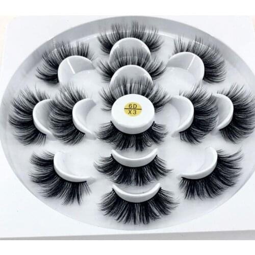 Pre-sale! 7 pairs natural false eyelashes fake lashes long makeup 3d mink lashes eyelash extension mink eyelashes for beauty