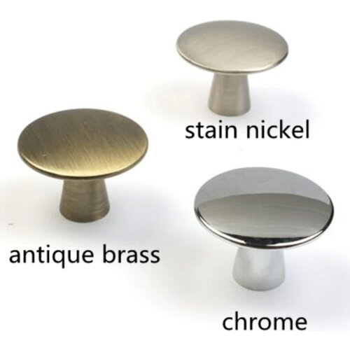40mm modern simple silver /chrome stain nickel drawer tv cabinet knobs pulls antique brass drawer kitchen cabinet door handles