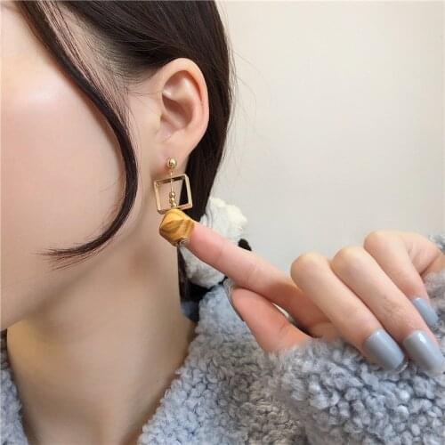 TIMEONLY Creative Wooden Ball Dangle Earrings for Women Ladies Long Tassel Earring Anniversary Gift Jewellery Vintage Statement