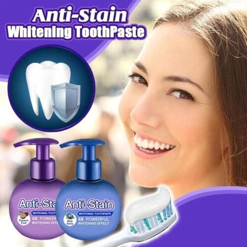 220g Super Whitening Anti-Stain ToothPaste Instant Clean Intensive Stain Removal Whitening Toothpaste Baking Soda Toothpaste