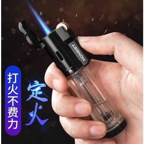 Jet Torch Turbo Lighter Flint Butane Gas Lighter Windproof Refillable Gas Lighter Straight Fire Welding Cigarette Cigar Lighter