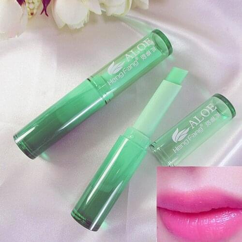 Moisture Lip Balm Long-Lasting Natural Aloe Vera Lipstick Color Mood Changing Long Lasting Moisturizing Lipstick Anti Aging
