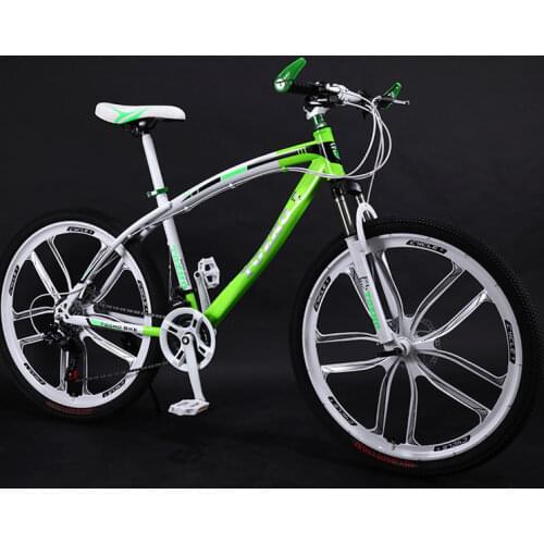 Bicycle Mountain Bike 26 Inch Variable Speed 10 Knife Wheel Double Disc Brakes Shock Road Men and Women Cool