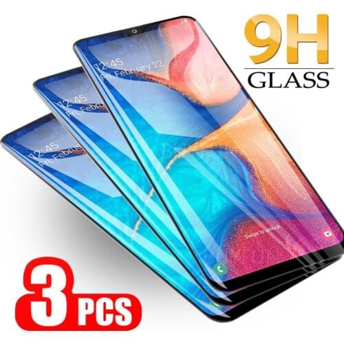 3PCS Safety Glass For samsung A20 Screen Protector On For samsung a20 a20s a21s a51 a71 screen Protective Tempered Glass 9H