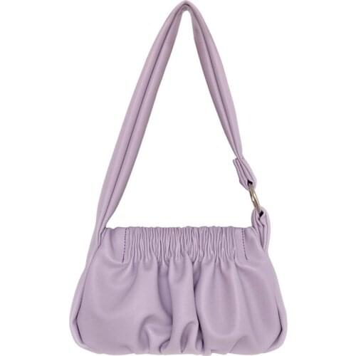 Women Fashionable Hand-held Shoulder Bag Under The Bag Korean VersionSolid Color All-match Free Shipping