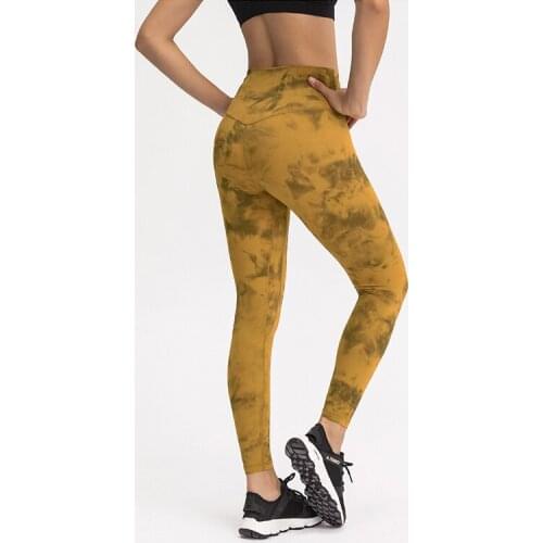 Plus-Size High Waist Yoga Pants Women Autumn New Lift Hip Running Sports Leggings Gym Tie Dye Fitness Legging Elasticity Tights