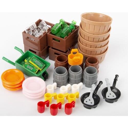 1Set City Accessories Building Blocks MOC Bricks Toy