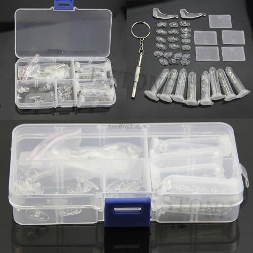 1 Set Eyeglass Sun Glasses Screw Nut Nose Pad Optical Repair Tool Assorted Kit New Hot #J