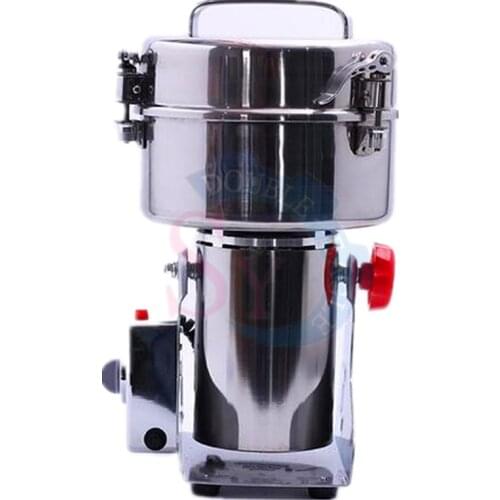 1000g Commercial Grind Machine 110V Stainless Steel Small Household Chinese Medicine Grinder Laboratory Superfine Pulverizer