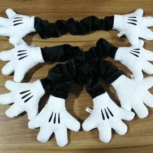 24pcs Wholesale Mouse Hands Curtain Holder Plush Toy Super Soft Stuffed Cartoon Tieback Room Decoration Accessories
