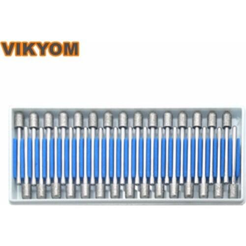 Diamond grinding head 3mm Jade mold polishing diamond grinding rod emery cylindrical grinding needle set