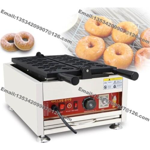 Free Shipping 17-hole Heavy Duty Nonstick 110v 220v Electric Doughnut Baker Donut Maker Machine