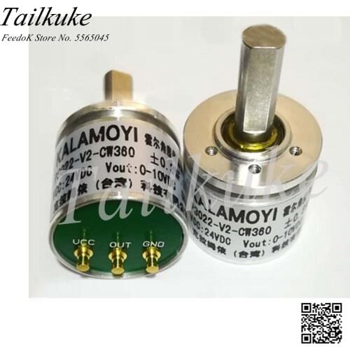 Hall Angle Sensor 24V Input 0-10V Analog Output P3022-V2-CW360 Waterproof KALAMOYI