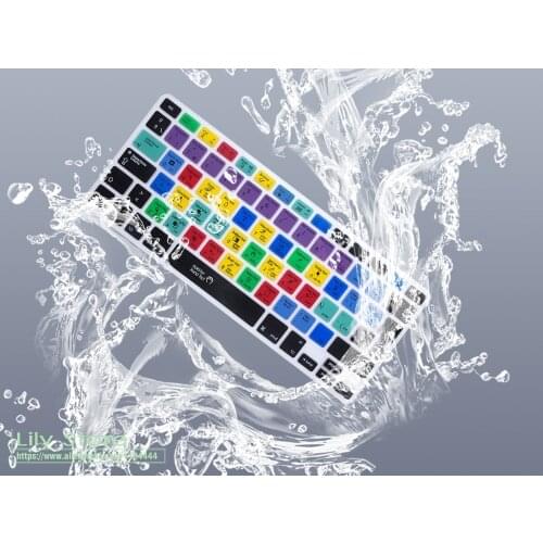 EU ESP Spanish Adobe Photoshop PS shortcuts Hotkeys Keyboard Skin Cover Protector For Macbook Mac Book 13 15 17 Before 2017
