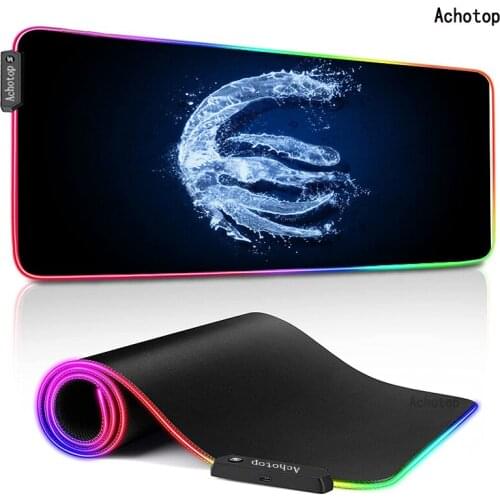 RGB Cool Computer Gaming Mouse Pad XL Avatar the Last Airbender Large Rubber Mousepad Locking Edge Laptop Notebook Keyboard Mat