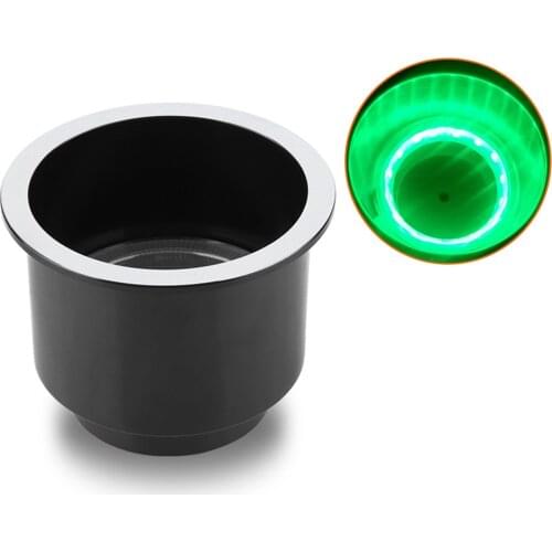 For Marine Boat Car Truck RV Yacht LED Plastic Cup Holder, Cup Holder, LED Light Drink Cup Holder with 14LEDs