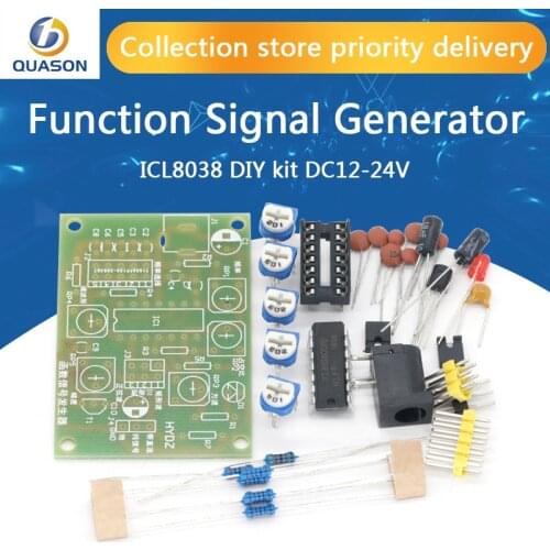 ICL8038 - Function Signal Generator, DIY Kit, Multi Channel Sine Triangle, Square Wave Signal, PCB Board, Electronic Parts, 12V
