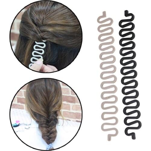 Women Hair Braid Tool Holder Clip Wave Hair Braiding Tool Weave Hair Braider Roller Hair Twist Styling Tool DIY Accessories