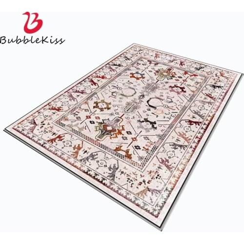 Bubble Kiss Retro Style Abstract Geometic Pattern Carpets for Bedroom Home Kids Room Decor Soft Area Rug Non-slip Floor Mat 2021